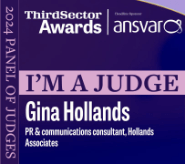 Gina Hollands is a judge for Third Sector Awards 2024